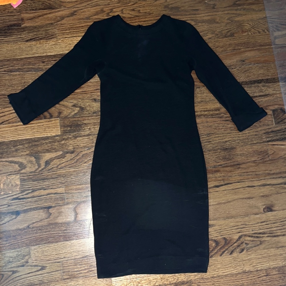 French Connection Black Body Con Dress
